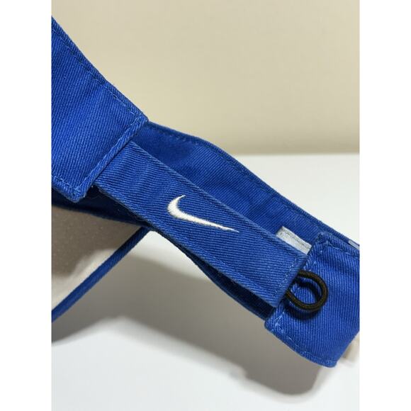 Vintage Nike Just Do It Visor Hat Cap Embroidered Hat Blue Pickleball Running - Picture 3 of 5